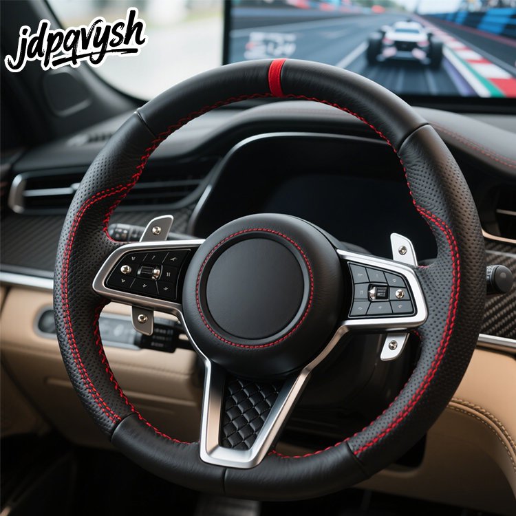 本革製薄型ハンドルカバーの高級感あるデザイン