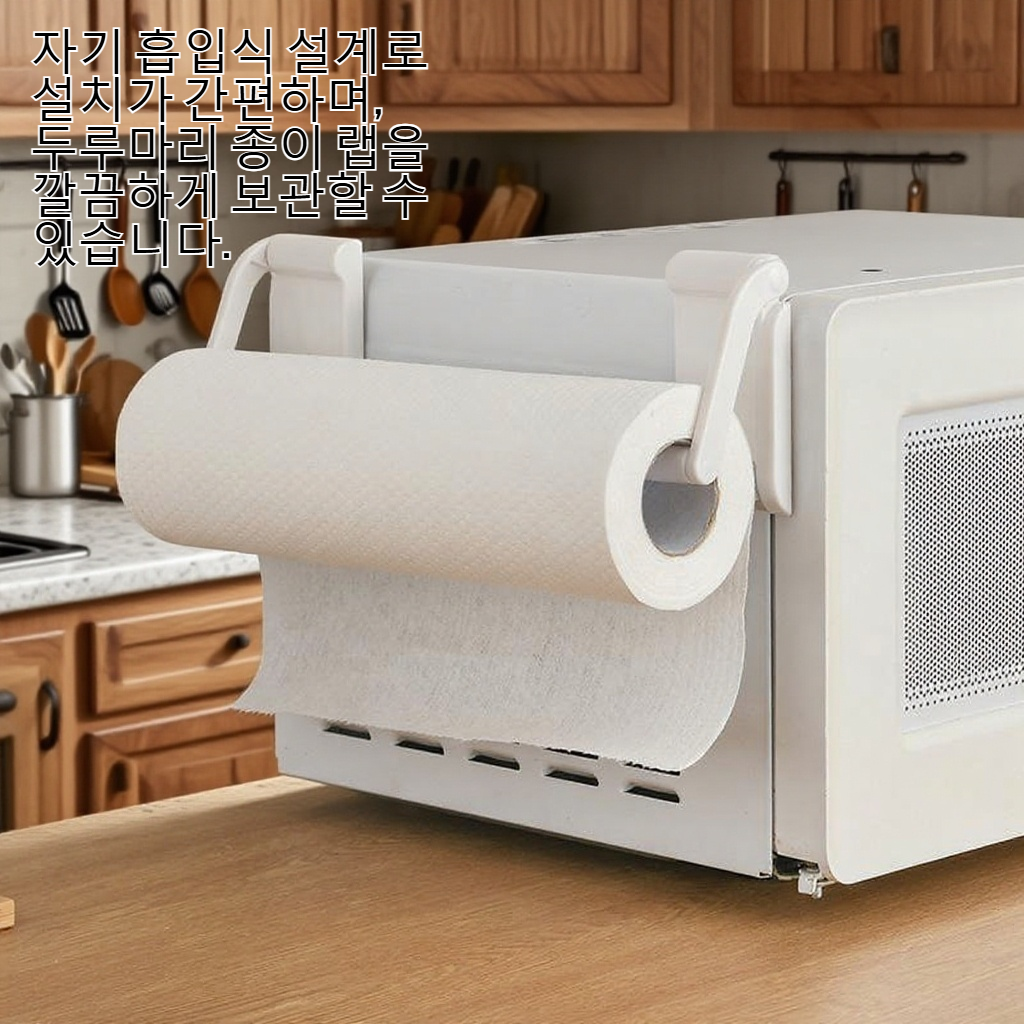 가정용 자기 흡입식 두루마리 종이 랩수납대