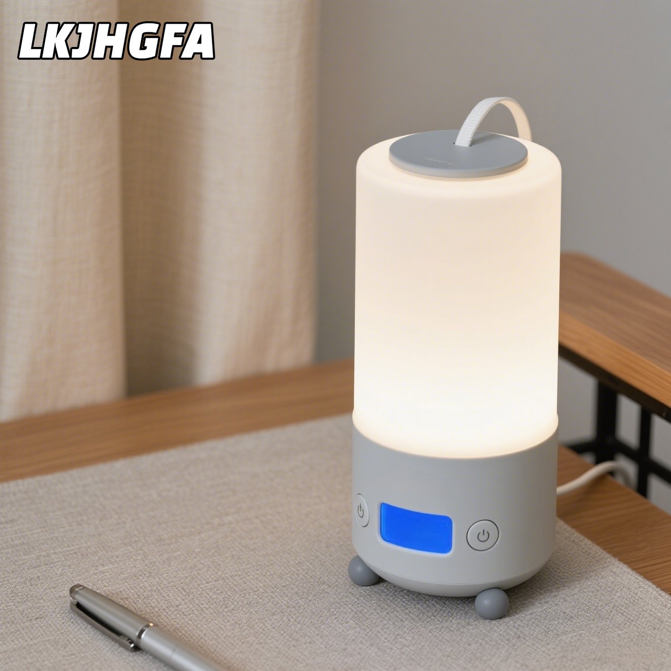 Lámpara nocturna suave en habitación infantil