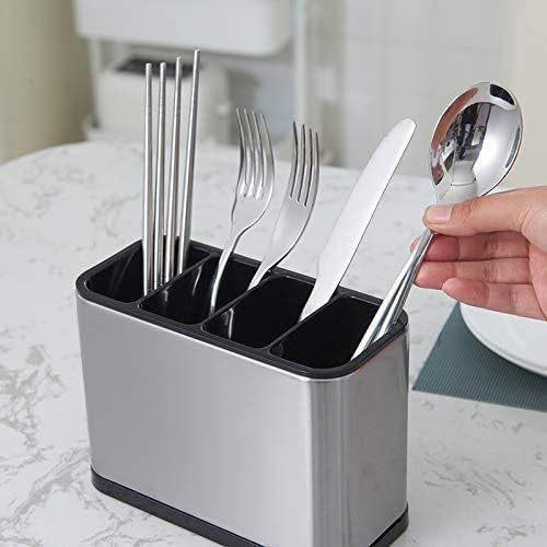 Integrated drain design utensil organizer for kitchen