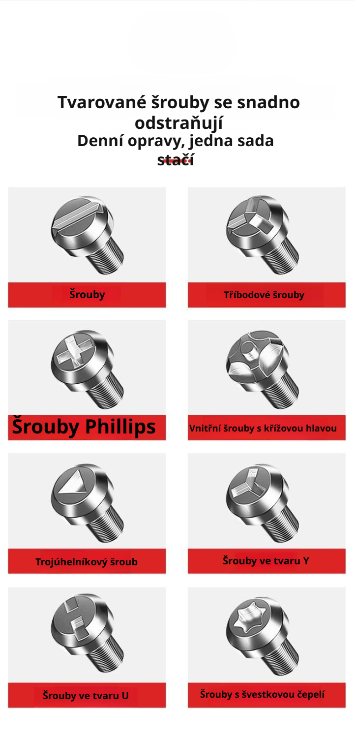 Detail magnetického zakončení šroubováku