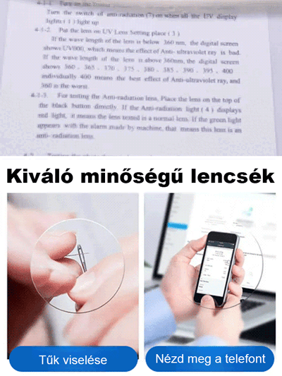 Színváltós, kékfény szűrős szemüveg öregszeműség ellen
