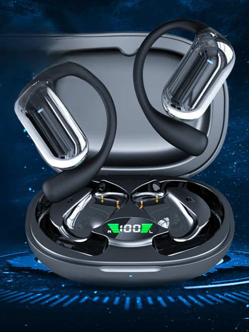 Full-color touch smart screen over-ear Bluetooth headphones