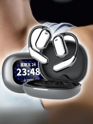 Full-color touch smart screen over-ear Bluetooth headphones