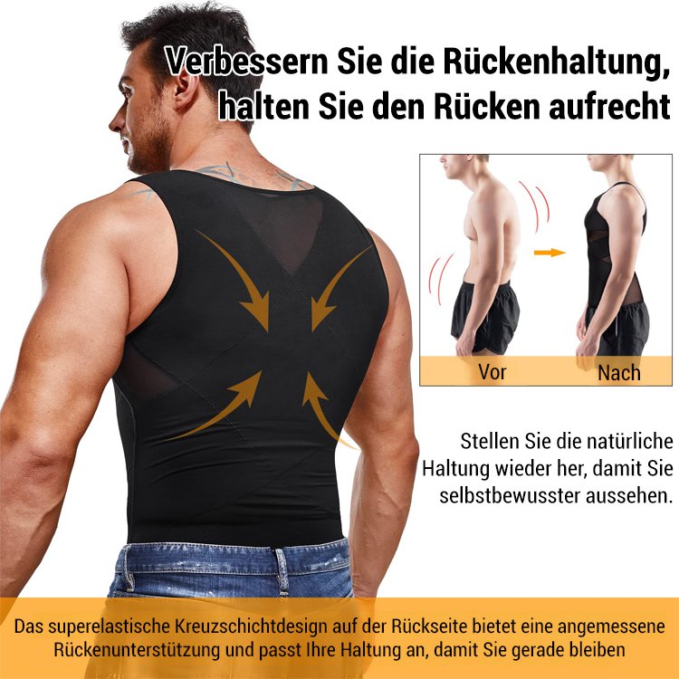 Herren Bauchweg Mieder Tanktop