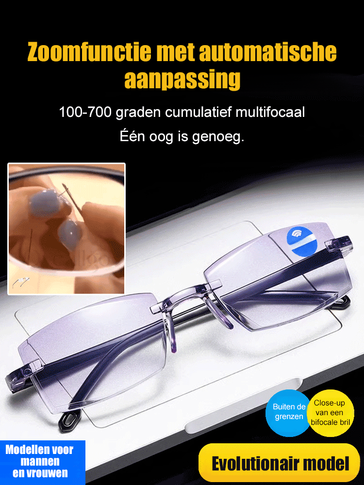 Zwarte technologie anti-straling leesbril