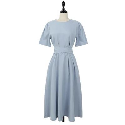 ワンピース 綿麻