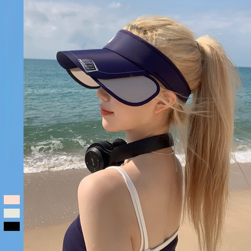 여성 UV 차단 썬캡 전면 사진