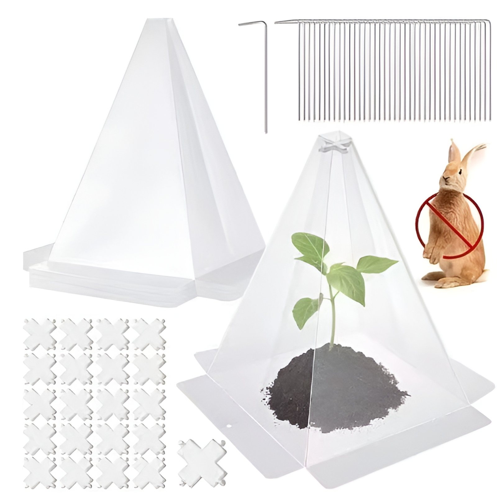 ガーデン用植物カバーで霜害対策