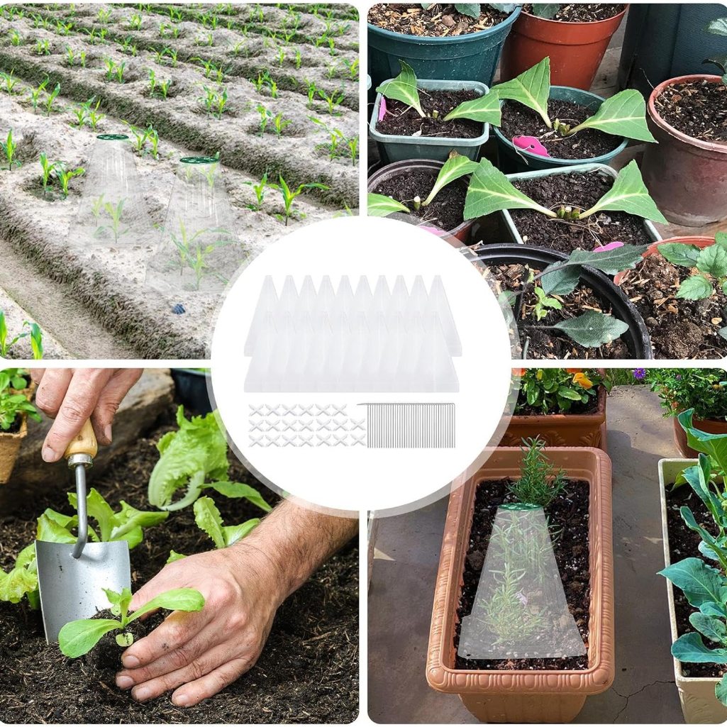 鳥や霜害から植物を保護するための植物コーングリーンベルカバーガーデン苗カバー