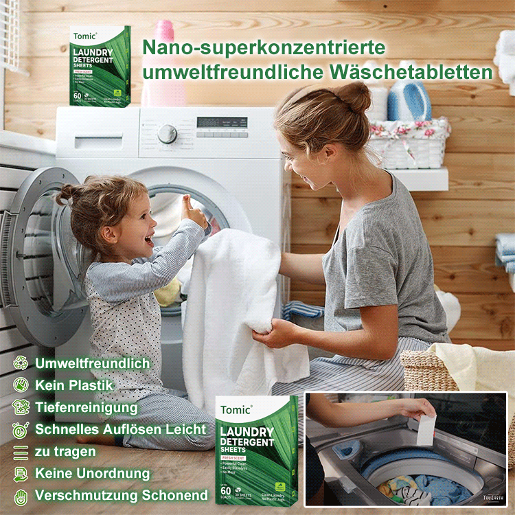 Nano-superkonzentrierte umweltfreundliche Wäschetabletten