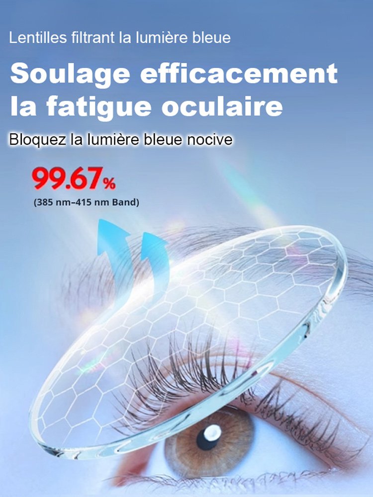 Lunettes de lecture anti-lumière bleue à verres photochromiques