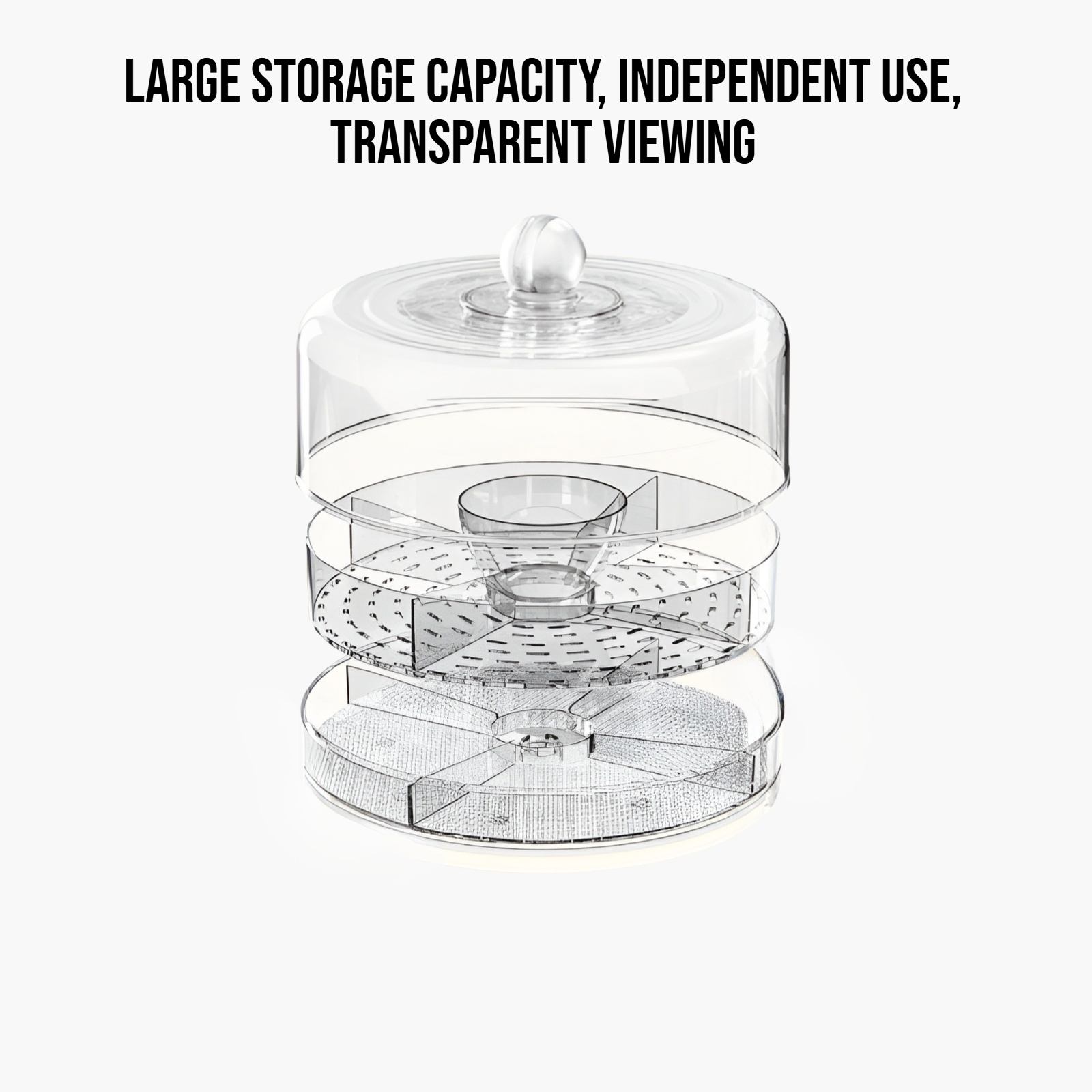Multifunctional rotating storage box