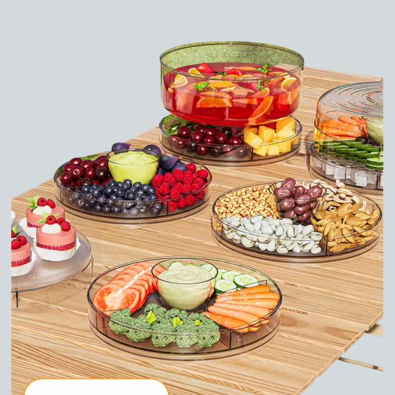 Iced storage container for cakes and desserts