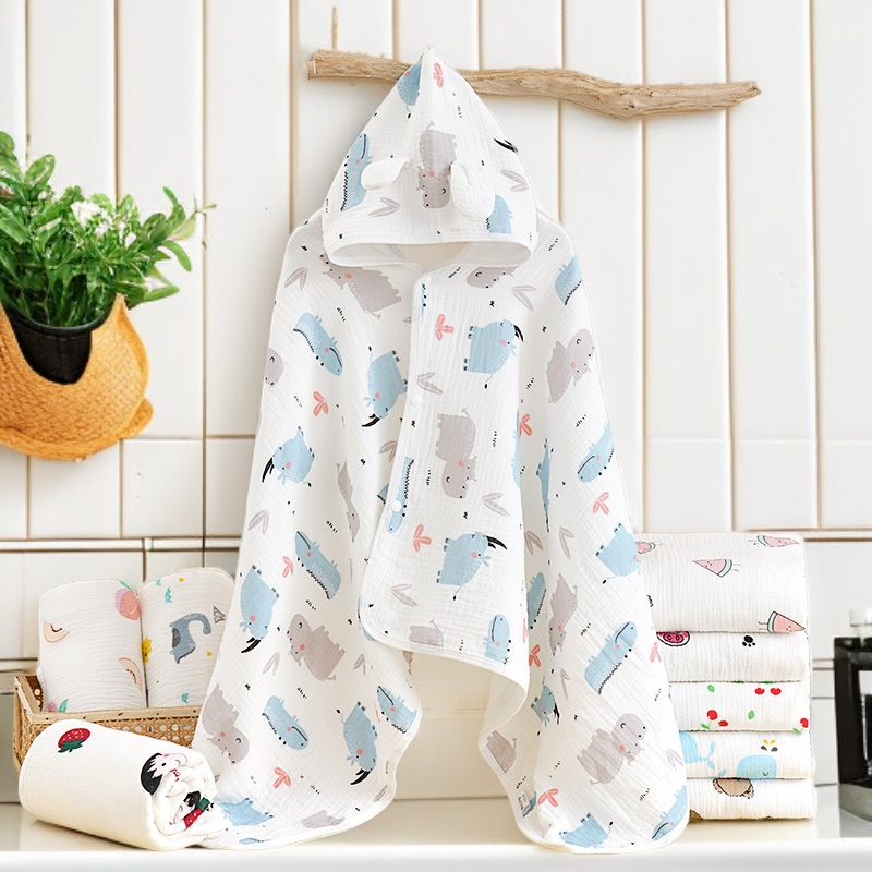 Comfortable and Warm Hooded Towel for Kids