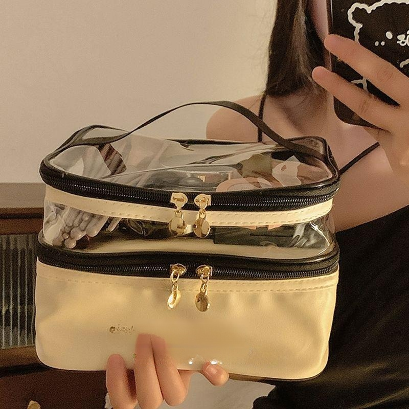 더블 지퍼 토트백