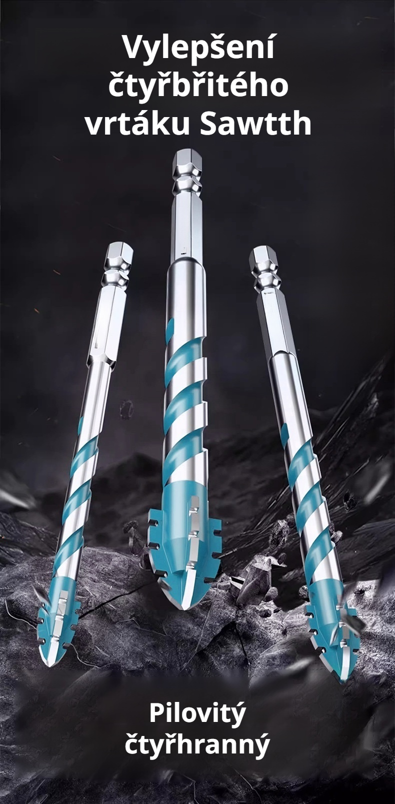 Vysoce tvrdý vrták Achieve na suché vrtání dlaždic