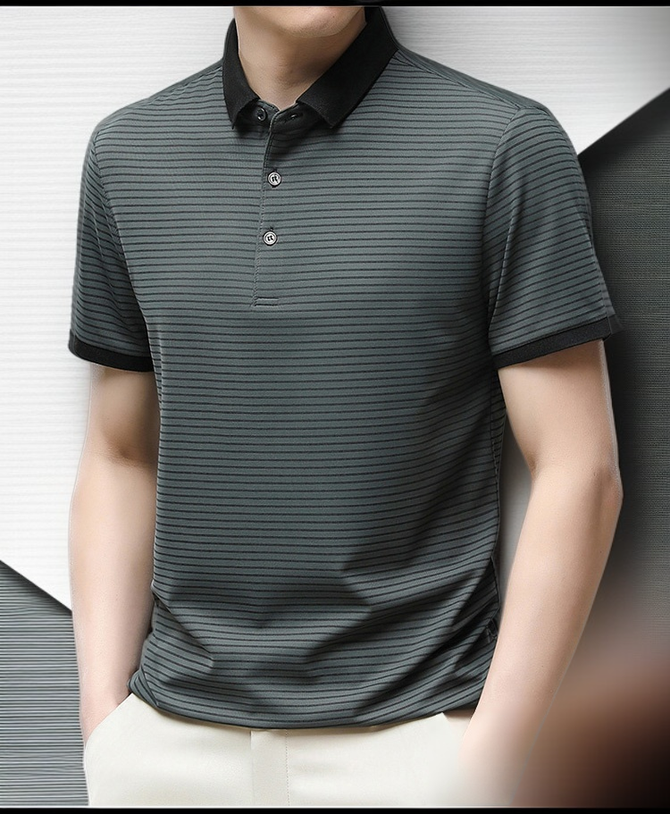 高品質生地のポロシャツ縫製部分