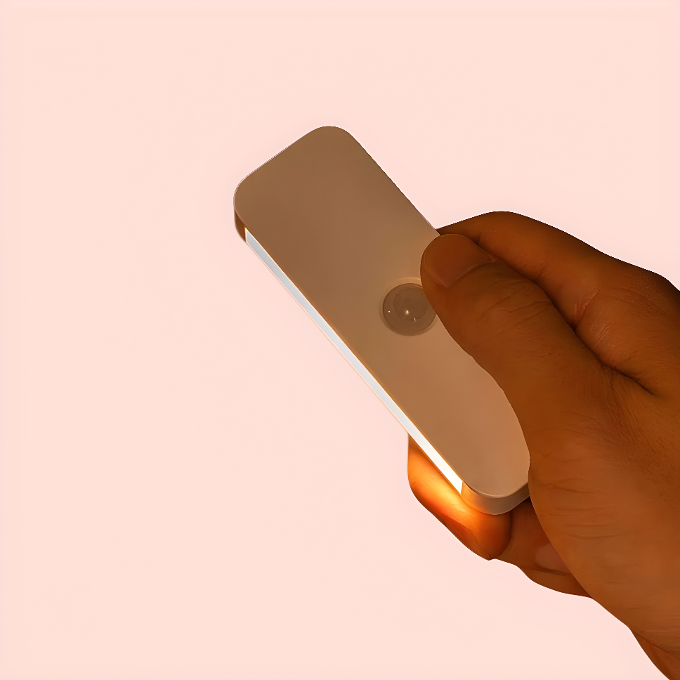 측면 발광 계단 복도 화장실, 자석 부착 무선 충전식 수면등 벽등