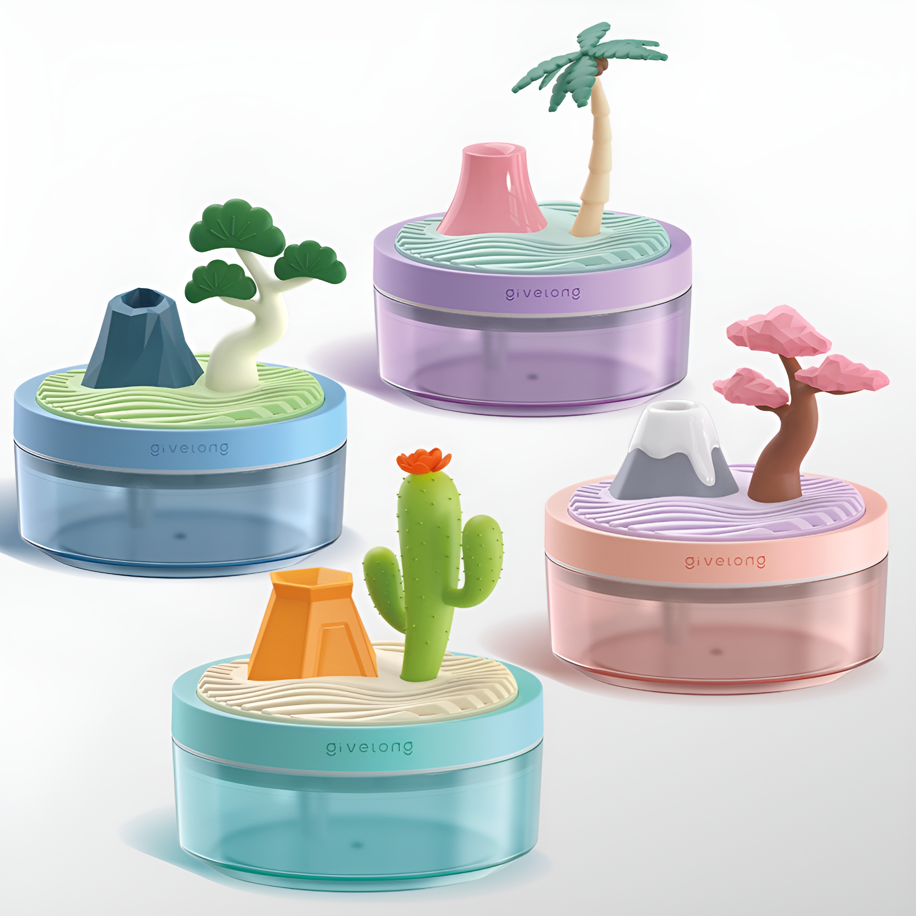 デスクトップに最適なナイトライト付き加湿器