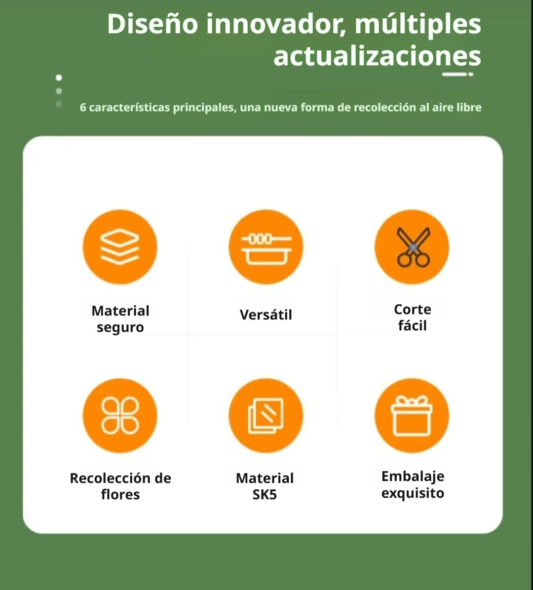 Cosechadora manual eficiente para agricultura doméstica