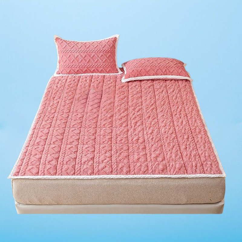 [기숙사/가정용]벨벳 보온 침대 패드