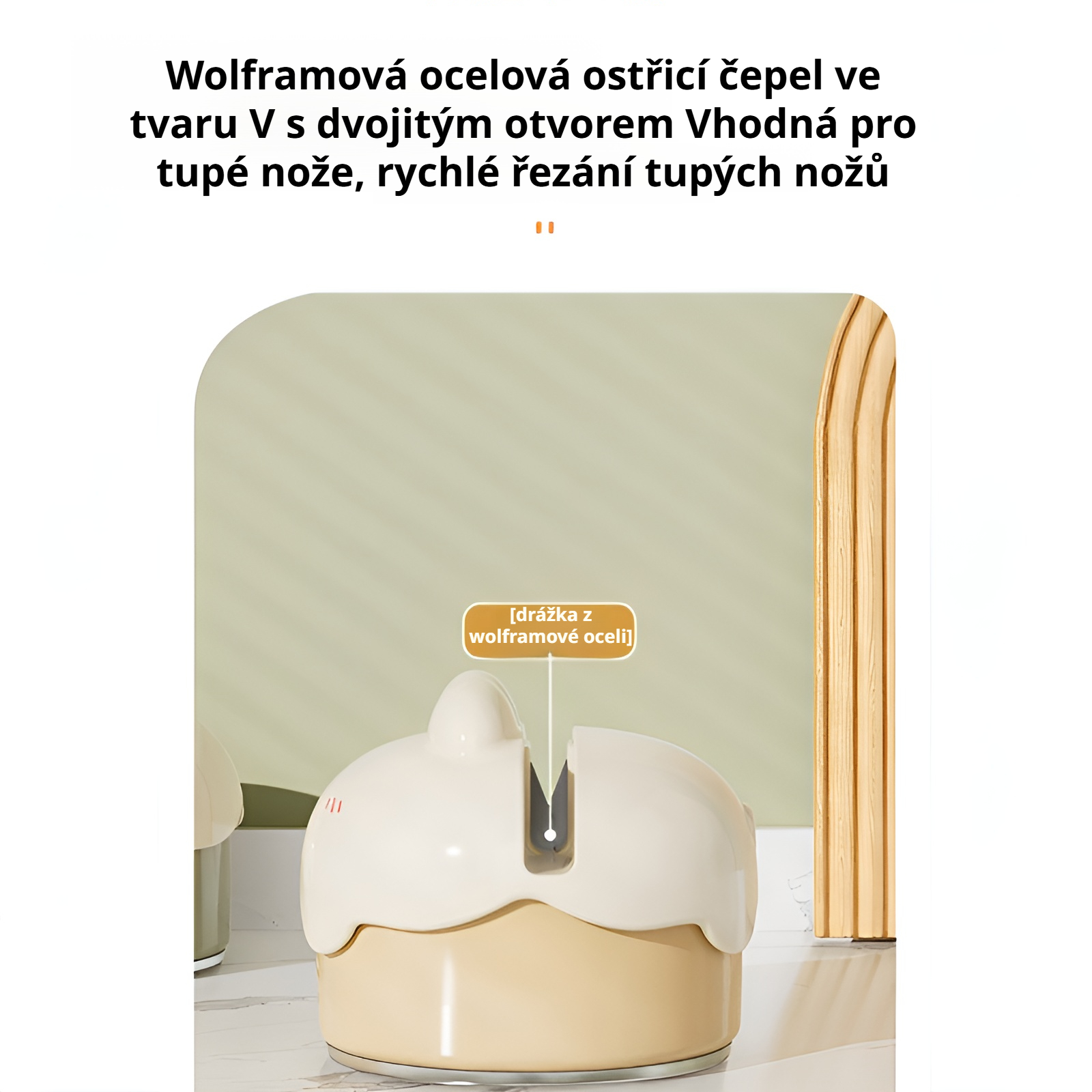 Brousek na nože s roztomilým designem