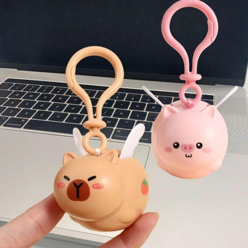 재미있고 유니크한 카피바라 돌고래 토이 키링 패키지