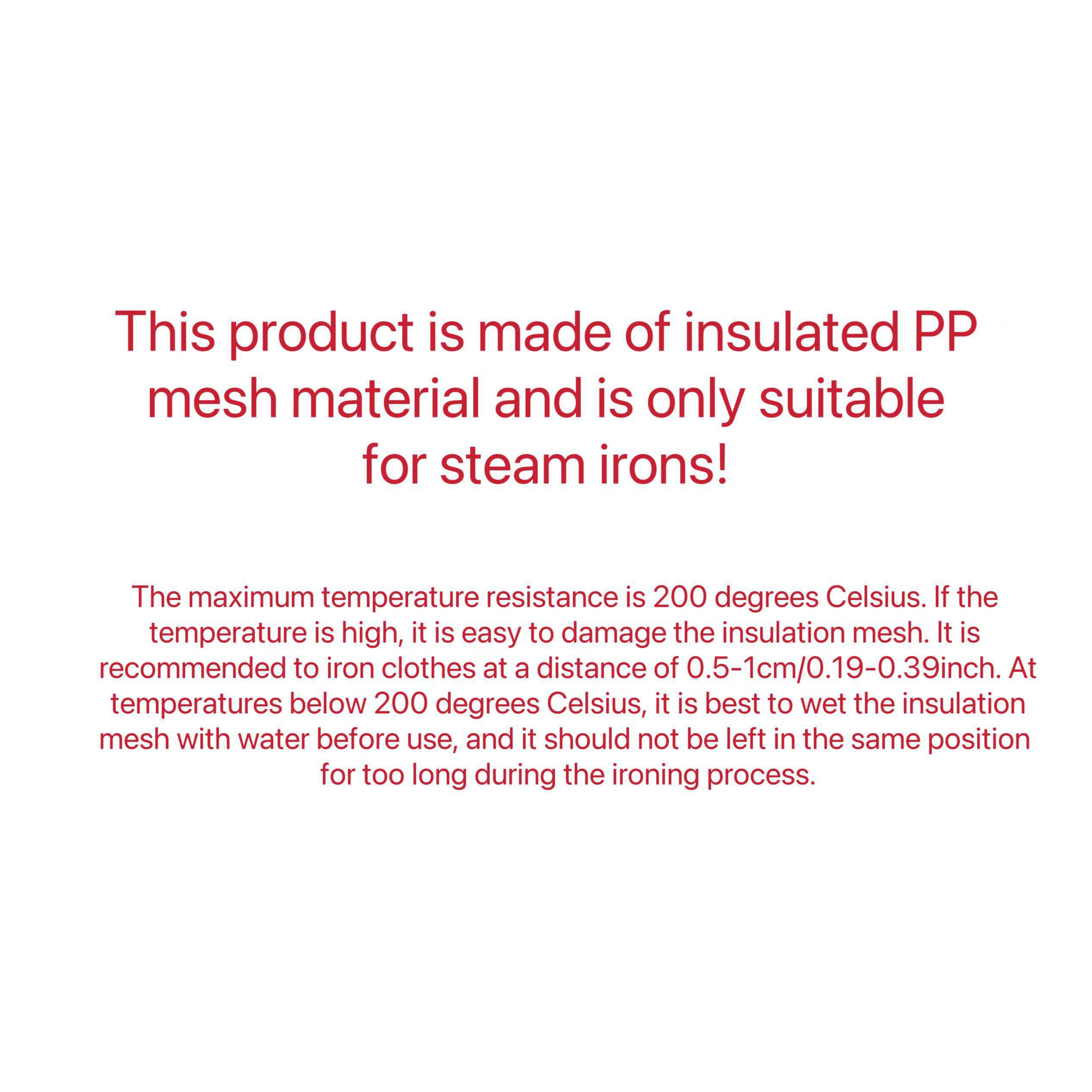 Easy garment care with heat insulated ironing accessories