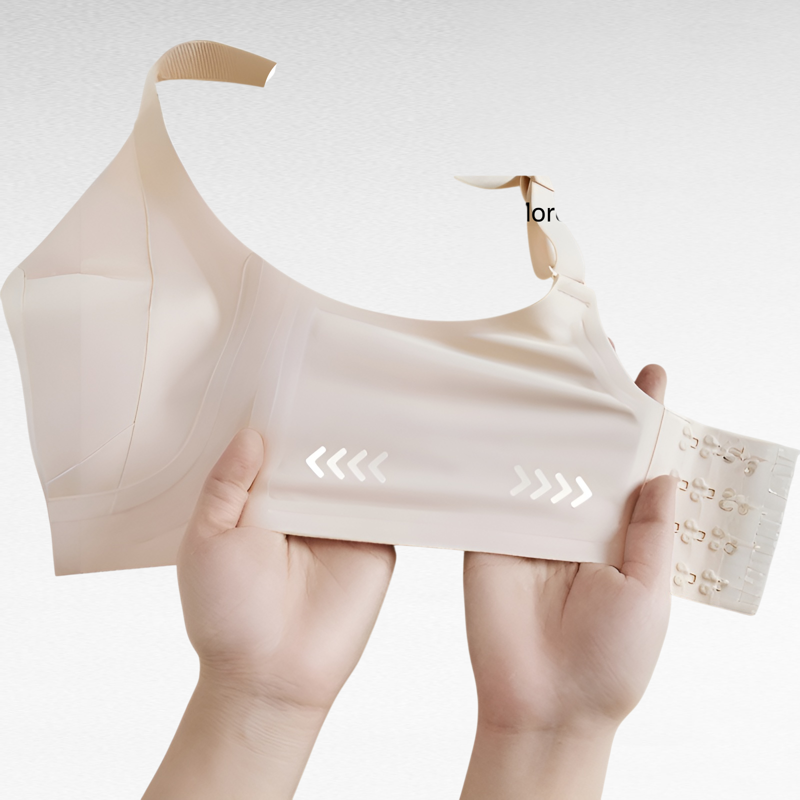 超薄型シームレスキャットクロー固定カップブラ