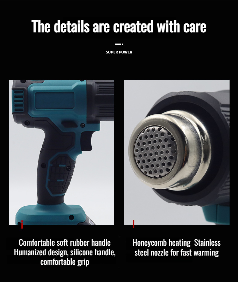 Accessoires inclus avec le pistolet thermique sans fil