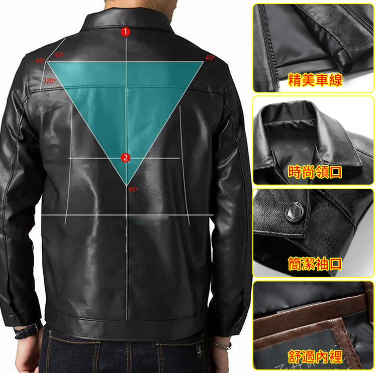 男士商務綿羊皮衣