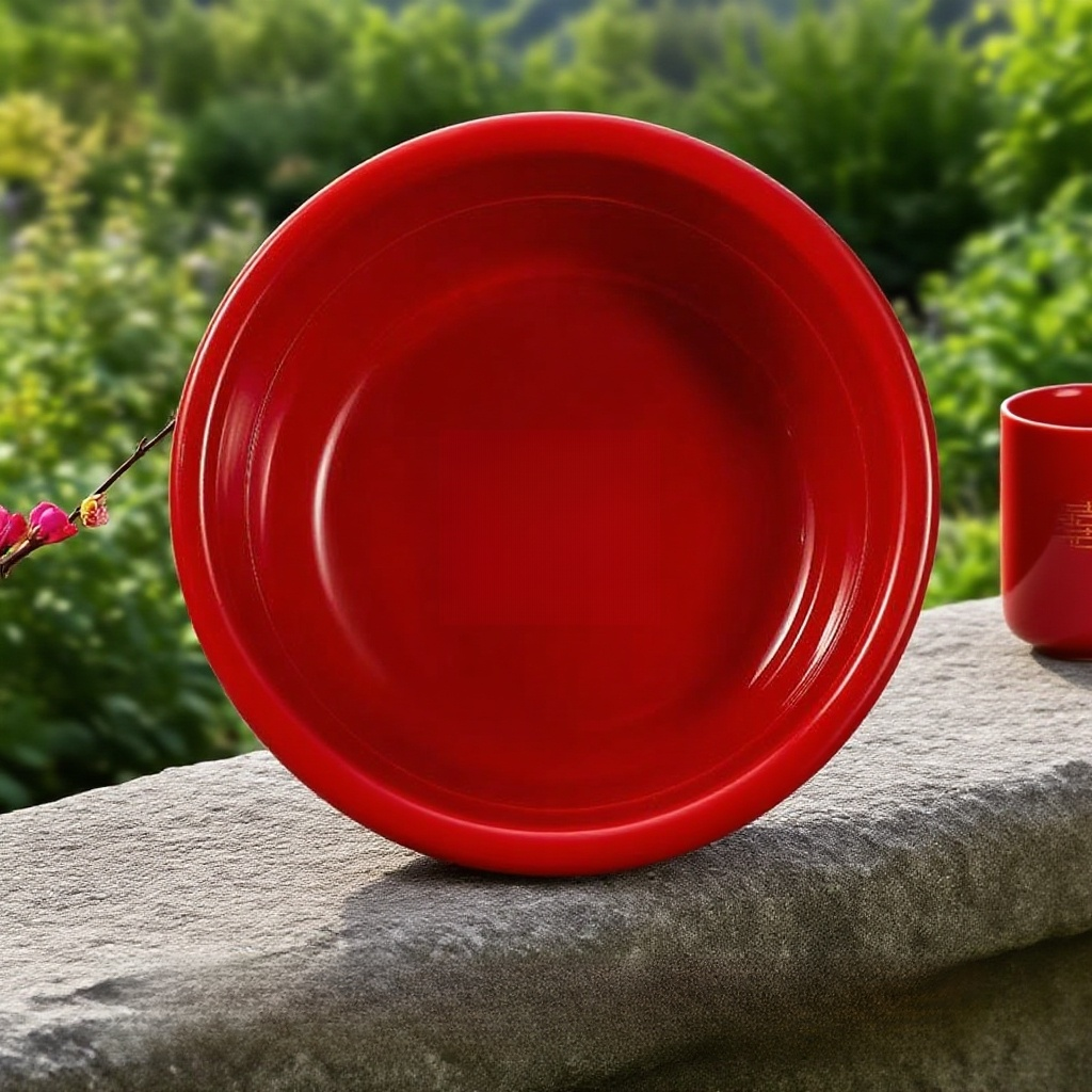 지참금 붉은 세면대