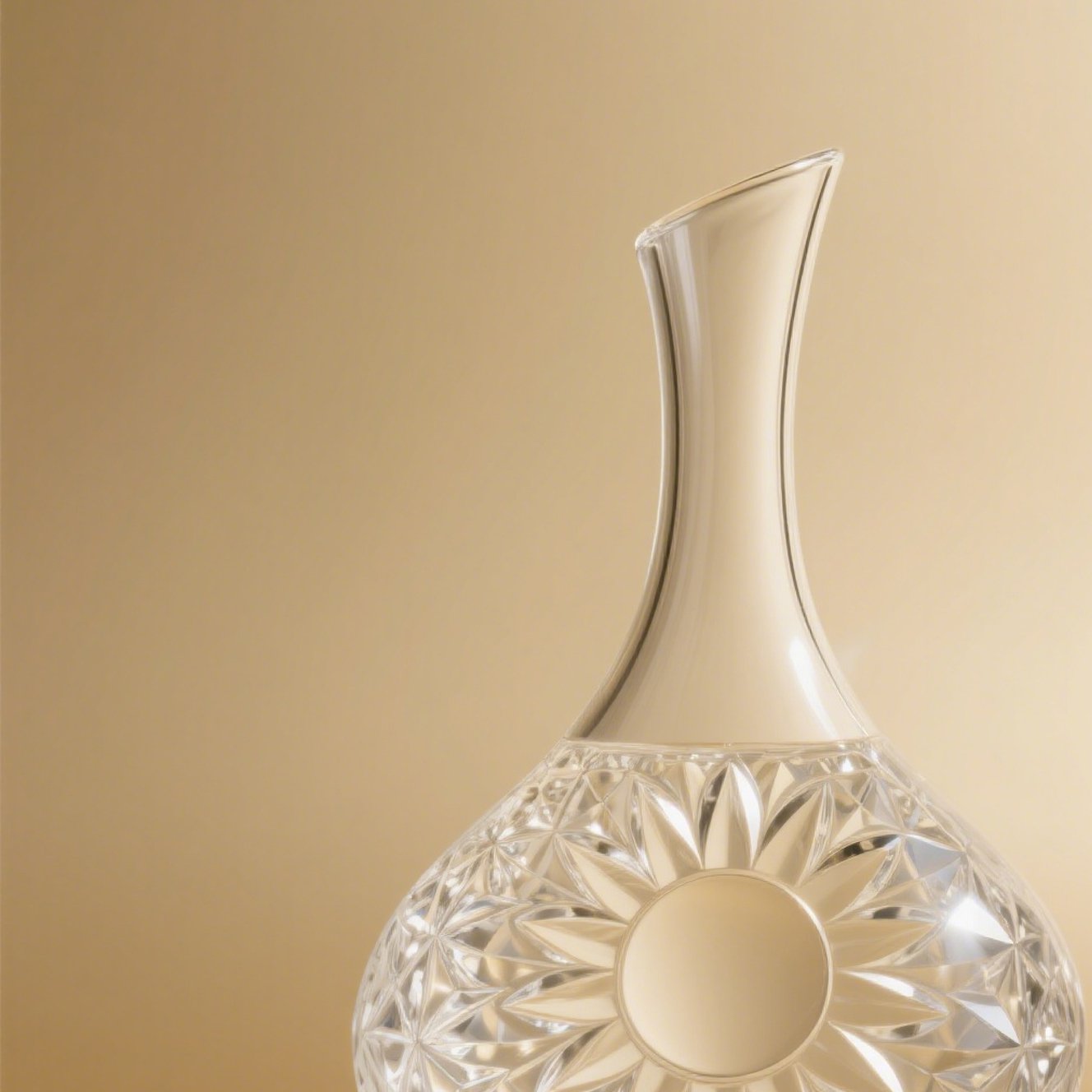  Elegantní křišťálová nádoba na víno