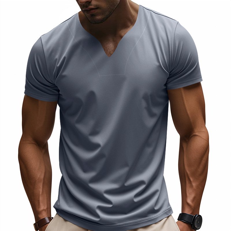 Krátké rukávy s rychleschnoucím výstřihem do V