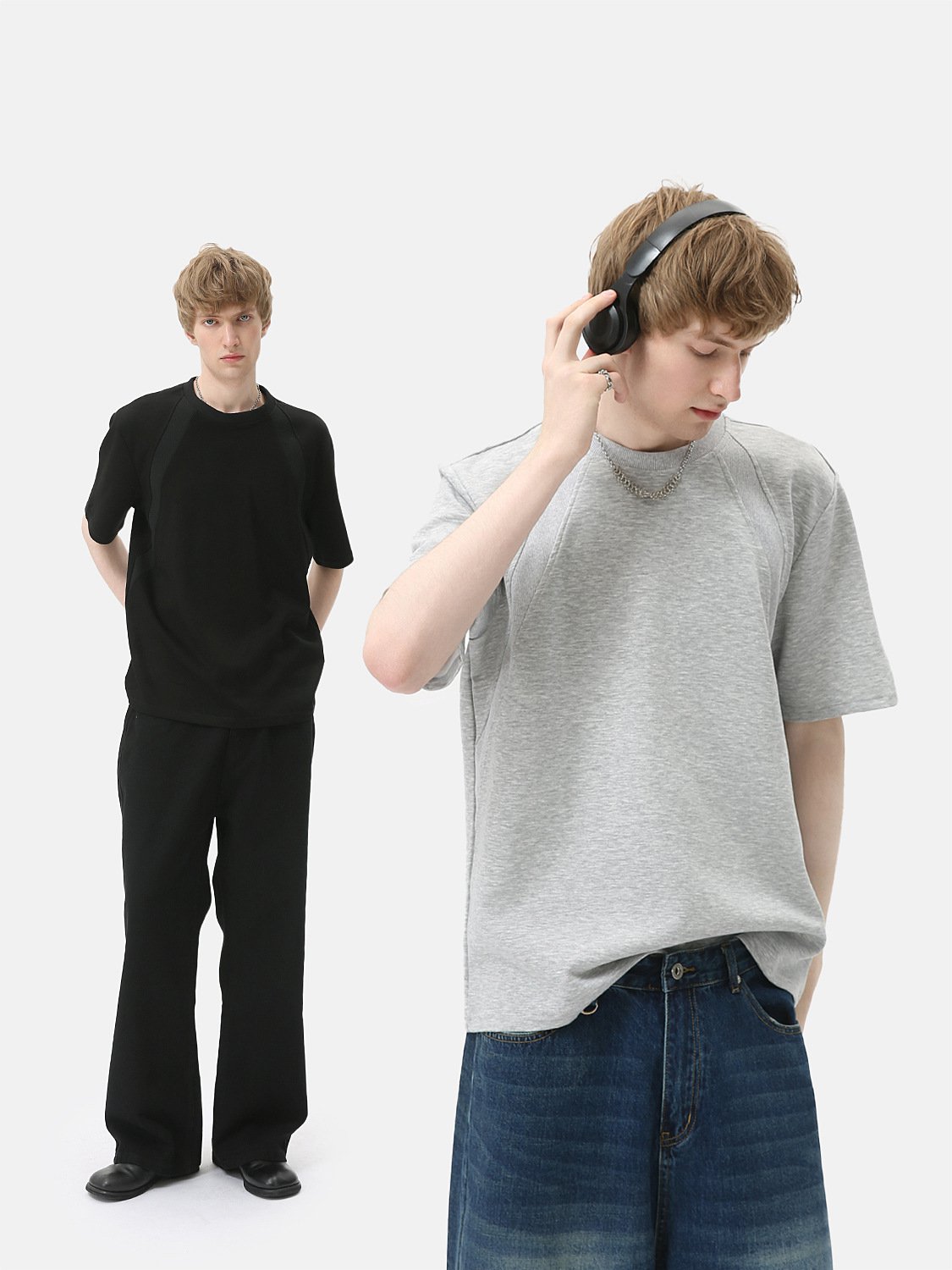 Volné krátké rukávy