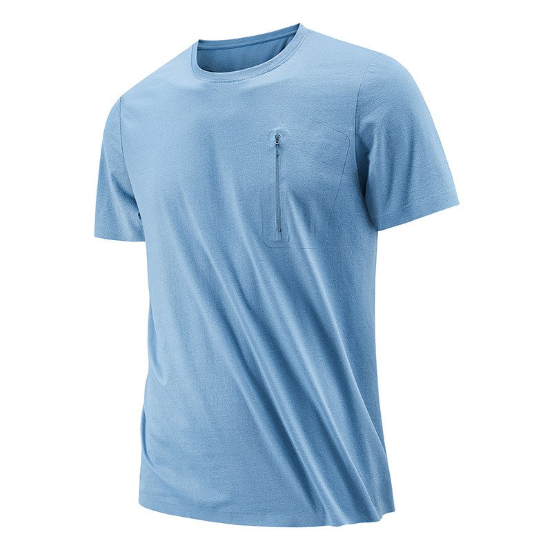 Pánské rychleschnoucí krátké rukávy z ledového hedvábí