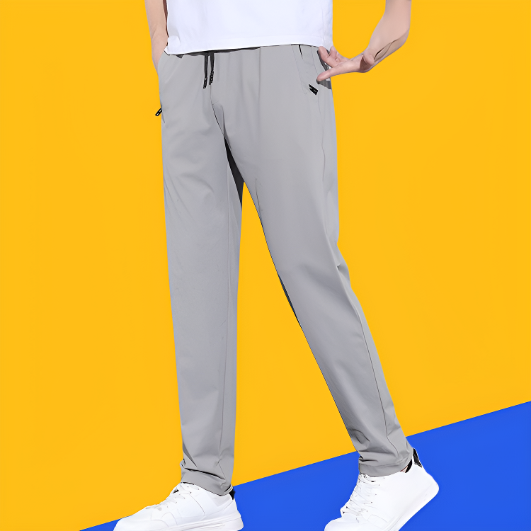 Summer ultra-thin breathable ice silk pants