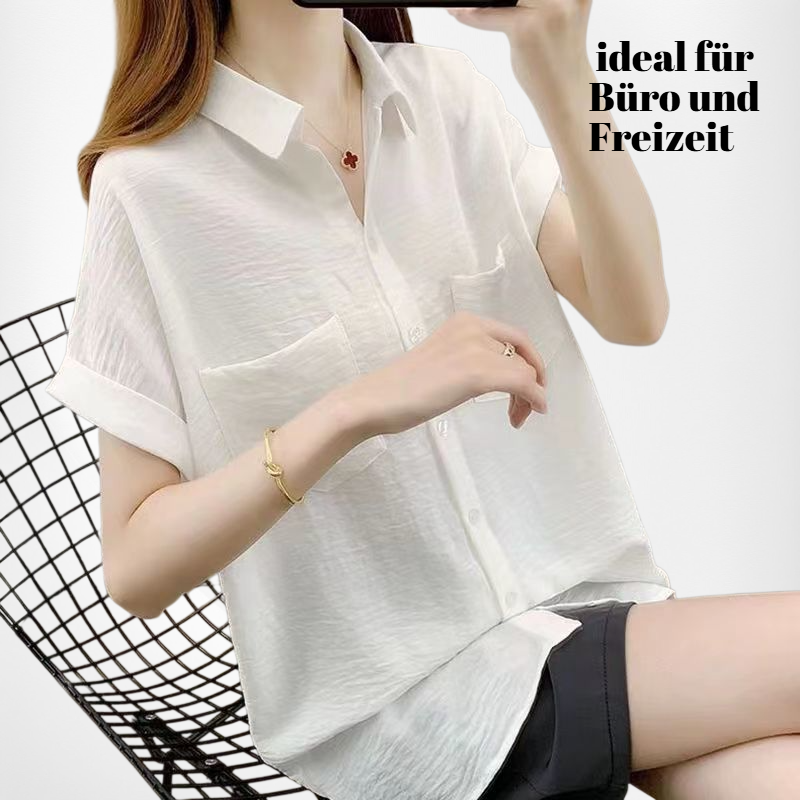 Modische Chiffon-Bluse mit langen Ärmeln