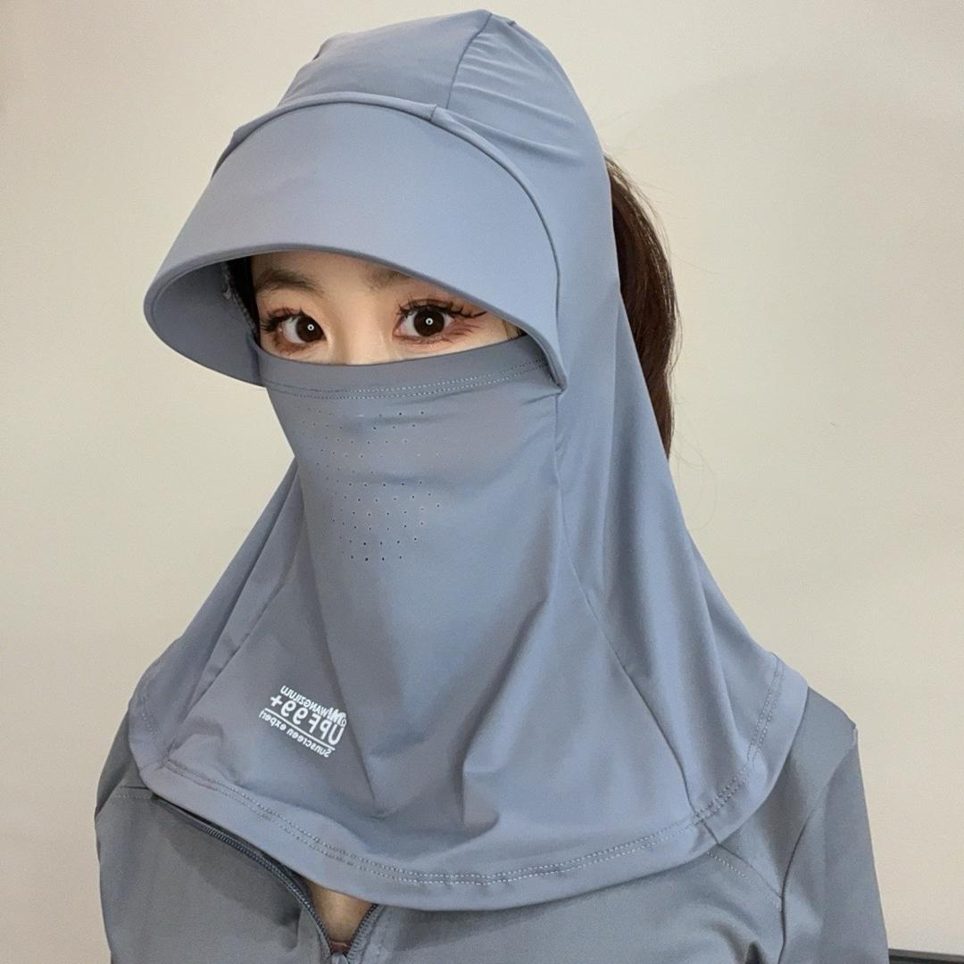 ネックマスクで首元も紫外線から守る帽子