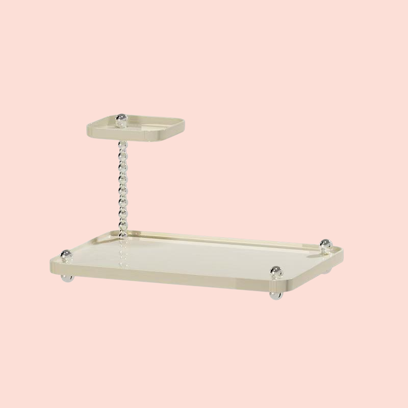 玄關多層收納置物架桌面小型免打孔塑膠收納架