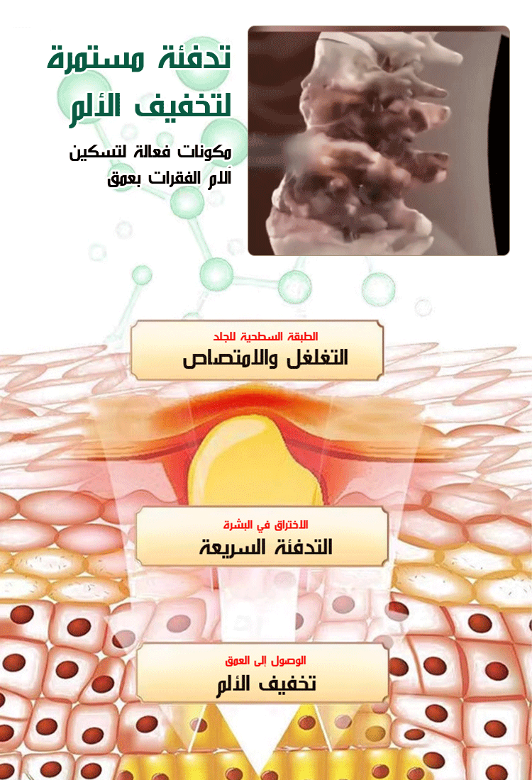 جل طبي لتخفيف الآلام لمنطقة فقرات الظهر