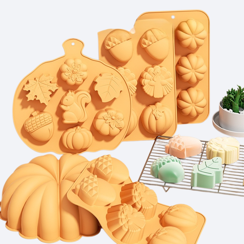 호박 모양 실리콘 케이크 베이킹 금형