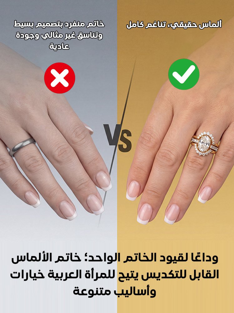 خاتم نسائي مرصع بالألماس بتصميم زهرة عباد الشمس
