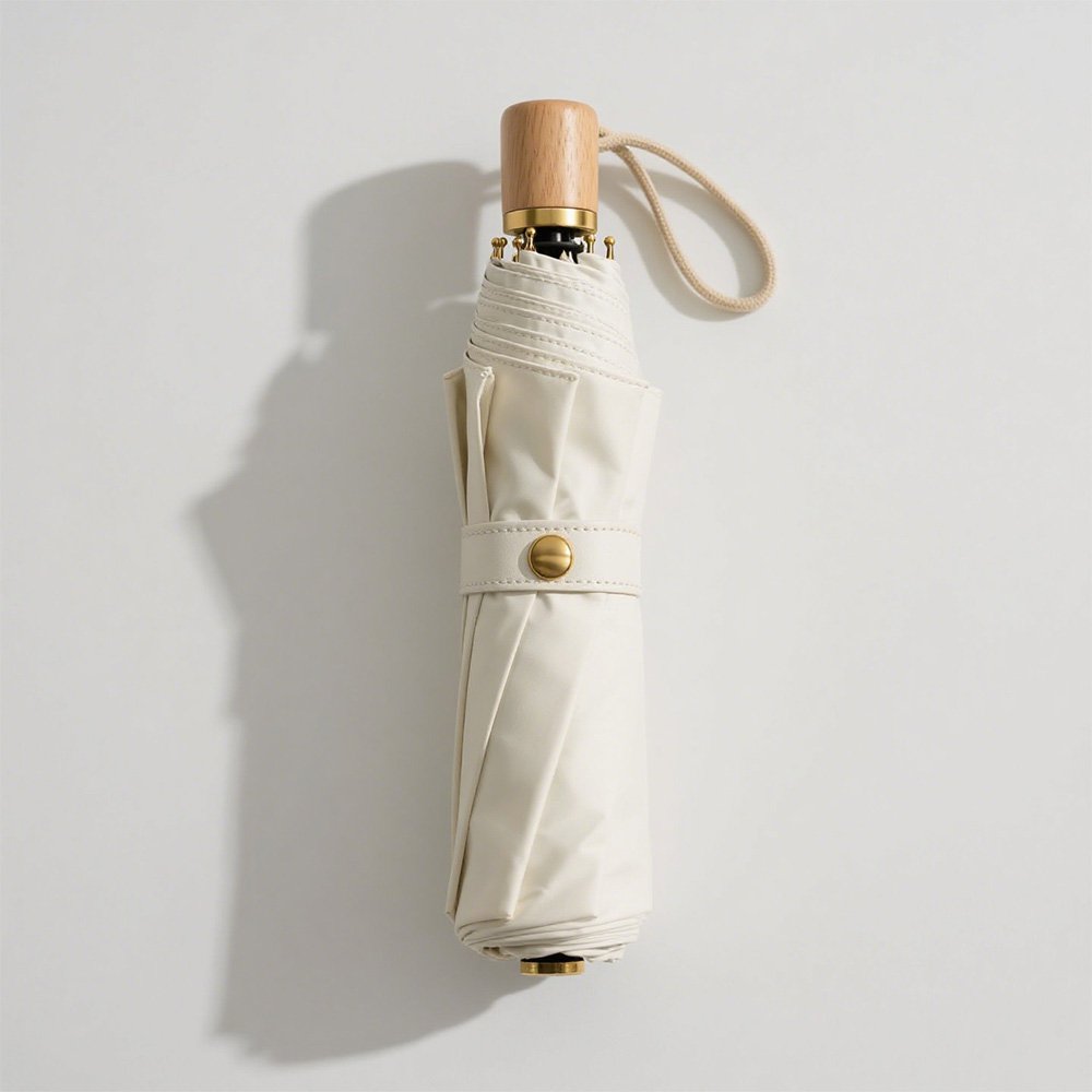 Umbrelă modernă culoare crem pentru o singură persoană