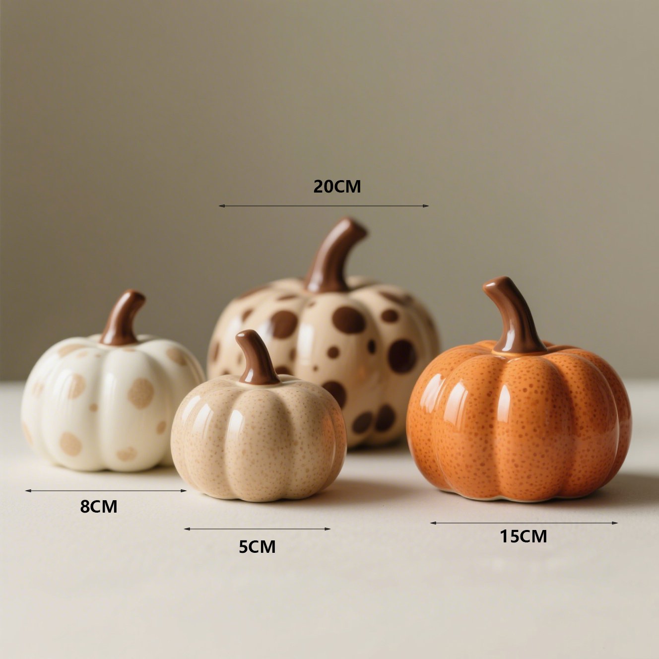 Keramické dýně jako stylová dekorace interiéru