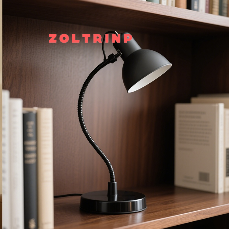 Vintage Metall-Tischlampe mit klassischem Design