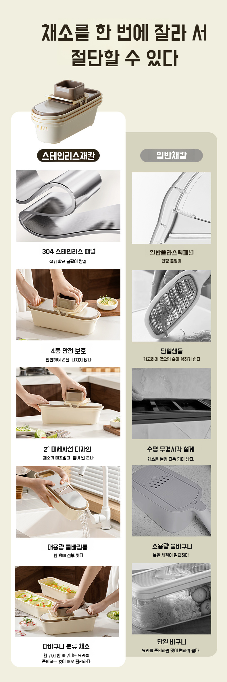 편리한 채소 채칼 도구