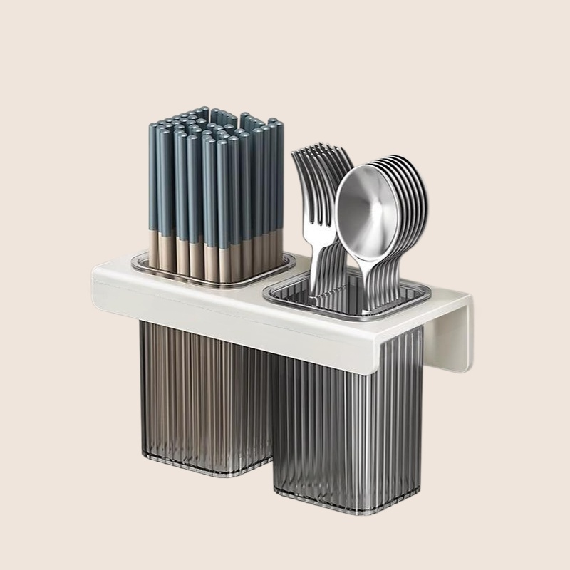 Home drainage non perforated wall mounted chopstick holder