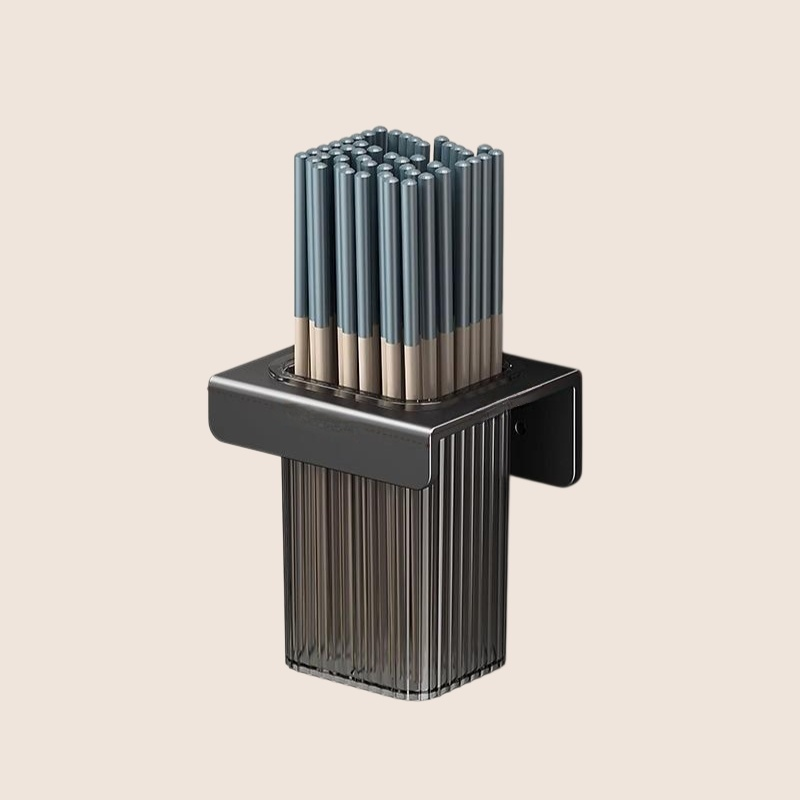 Home drainage non perforated wall mounted chopstick holder